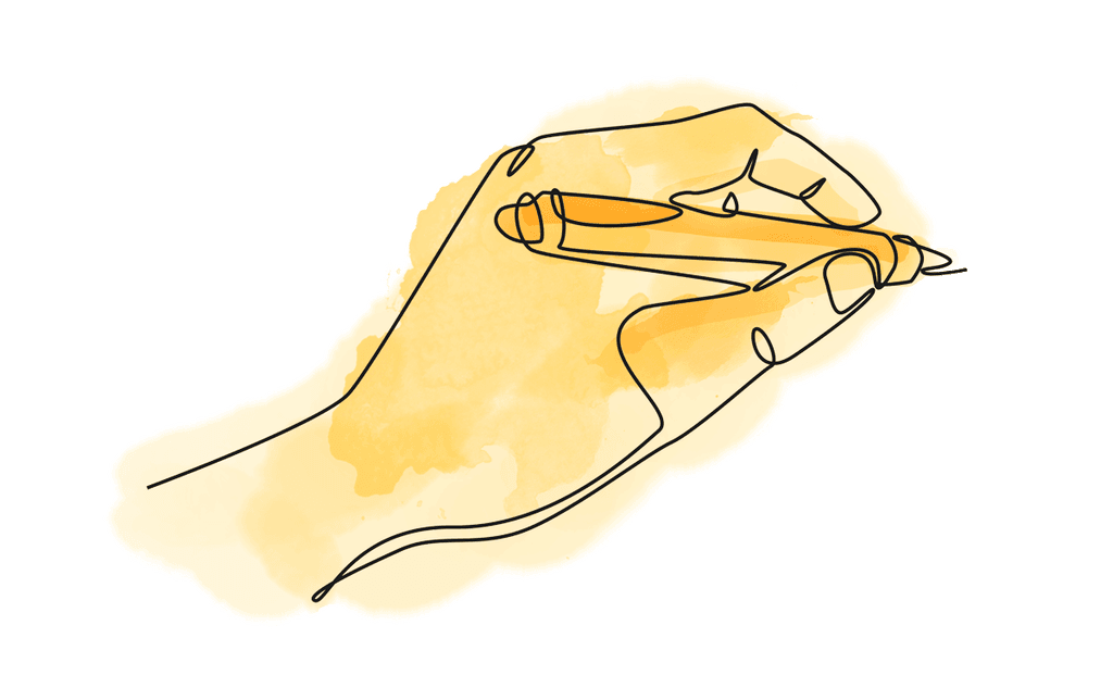 Writing illustration