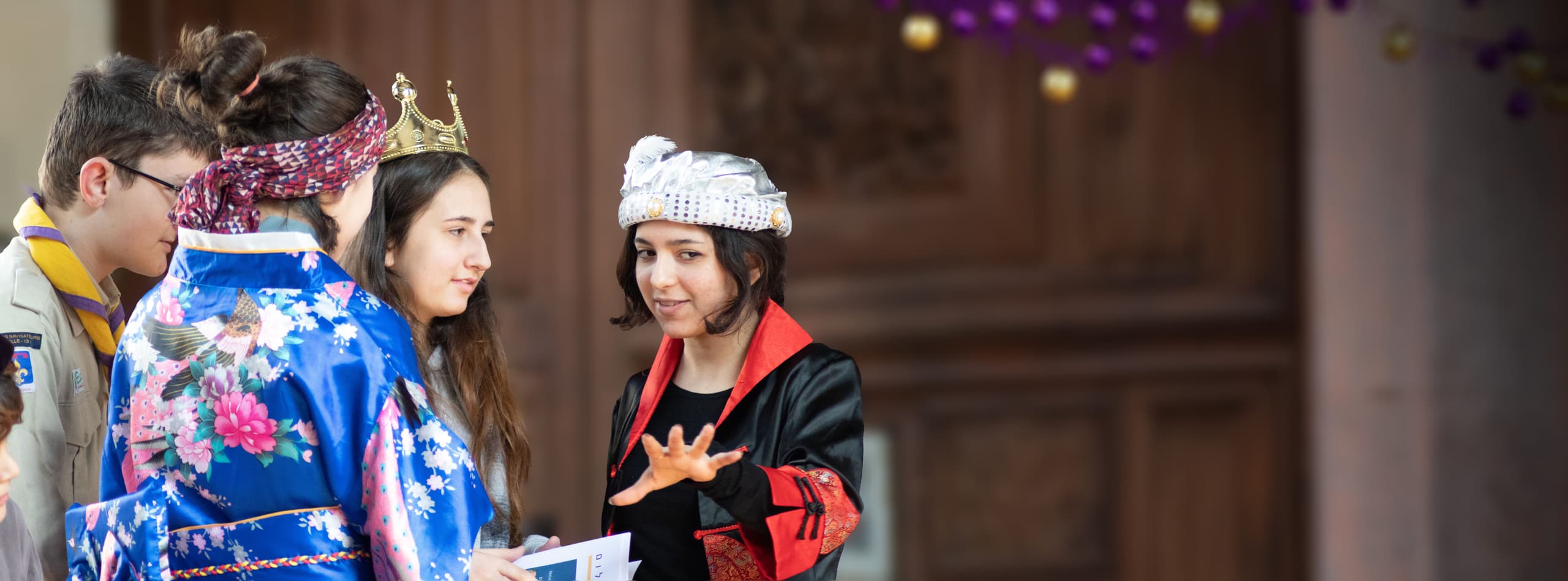 Purim-Hero Children enacting a Purim scene